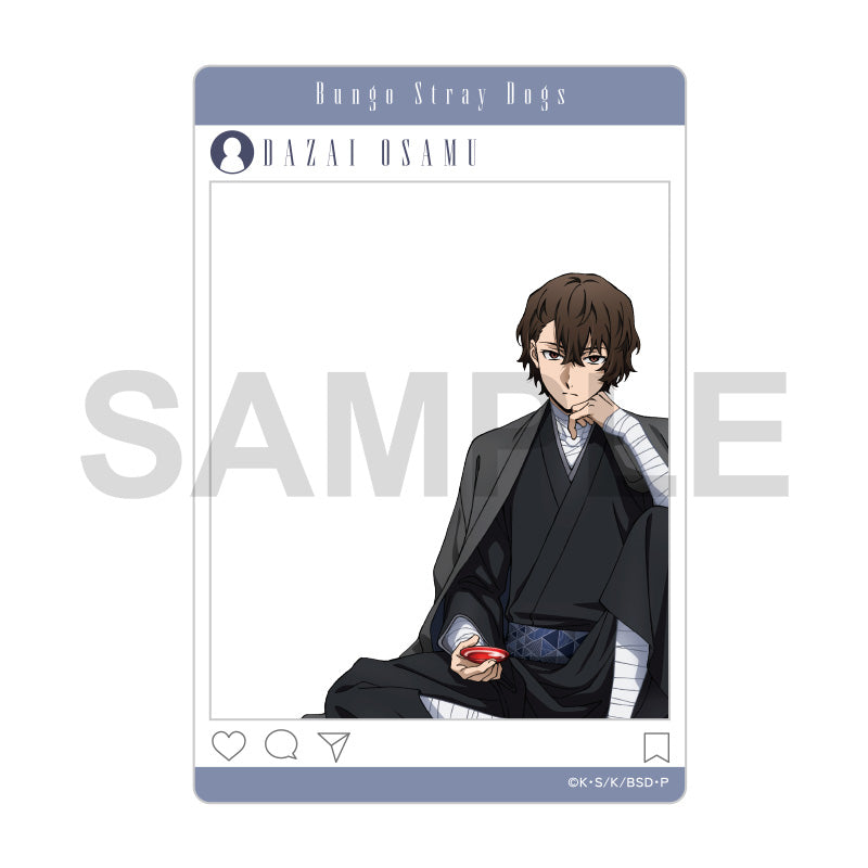 (Goods - Card) Bungo Stray Dogs SNS Style Clear Card AGF 2025 Ver. A (Blind Box -Single)