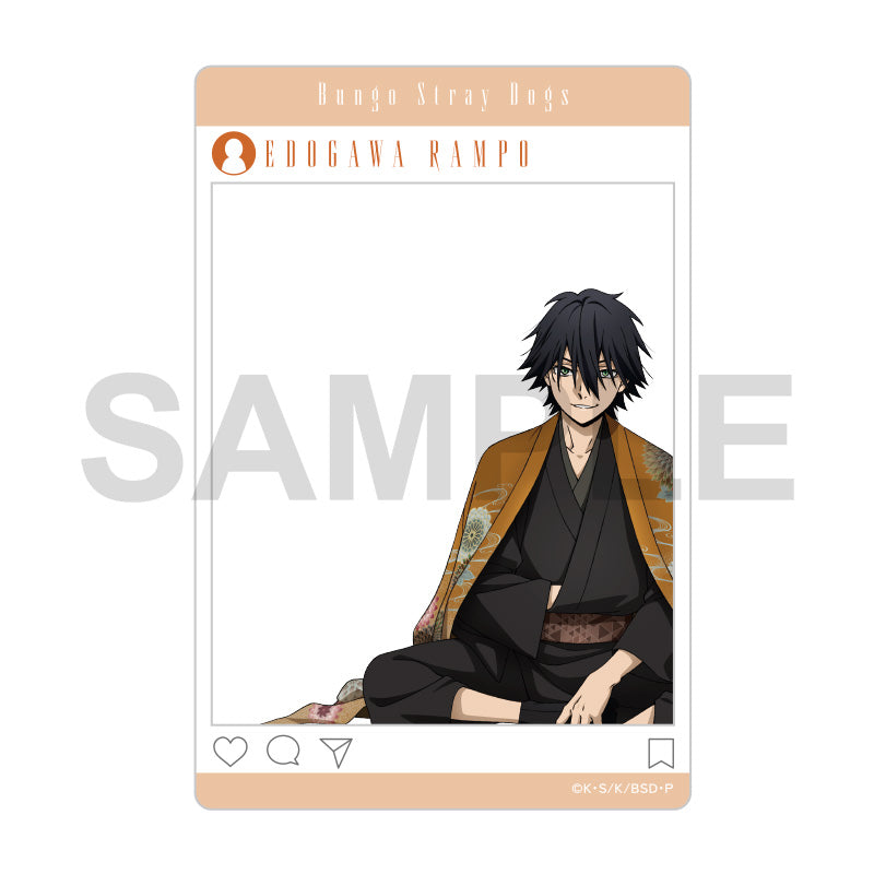 (Goods - Card) Bungo Stray Dogs SNS Style Clear Card AGF 2025 Ver. A (Blind Box -Single)