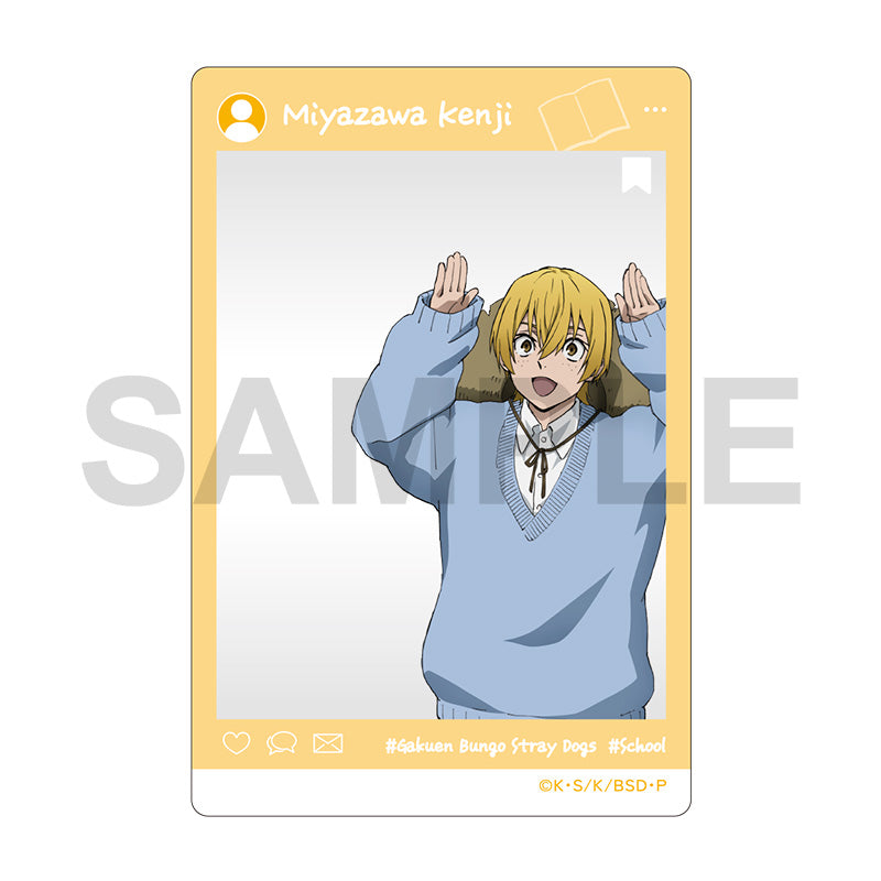 (Goods - Card) Bungo Stray Dogs SNS Style Clear Card AGF 2025 Ver. B (Blind Box -Single)
