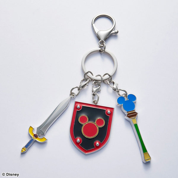 KINGDOM HEARTS メタルキーホルダー Kingdom Hearts] Dream Sword, Rod, Shield Metal Keychain | animate USA