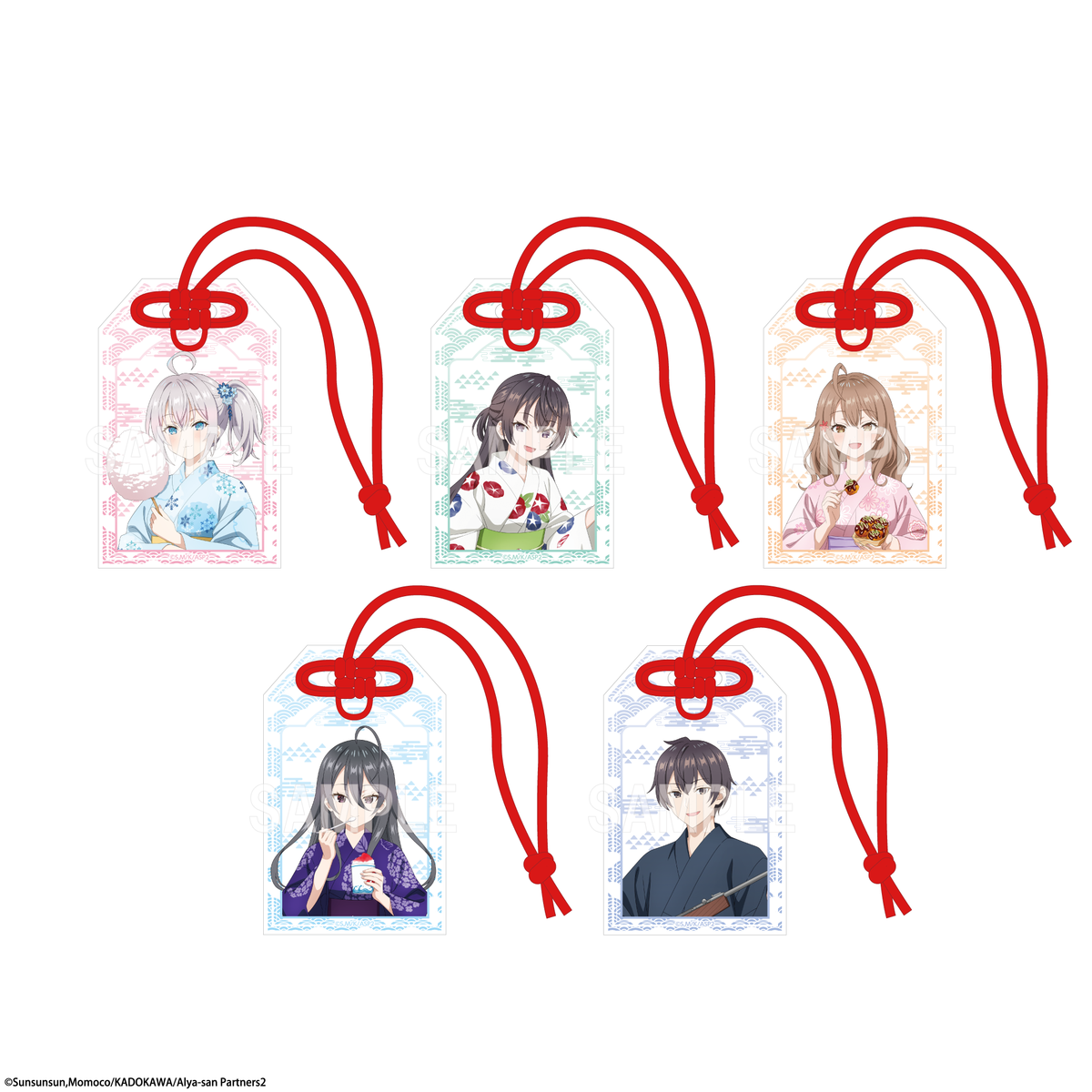 (Goods - Keychain) Alya Sometimes Hides Her Feelings in Russian Tradable Omamori Charm-style Acrylic Keychain Yukata ver. PACK (Blind Box -Single)