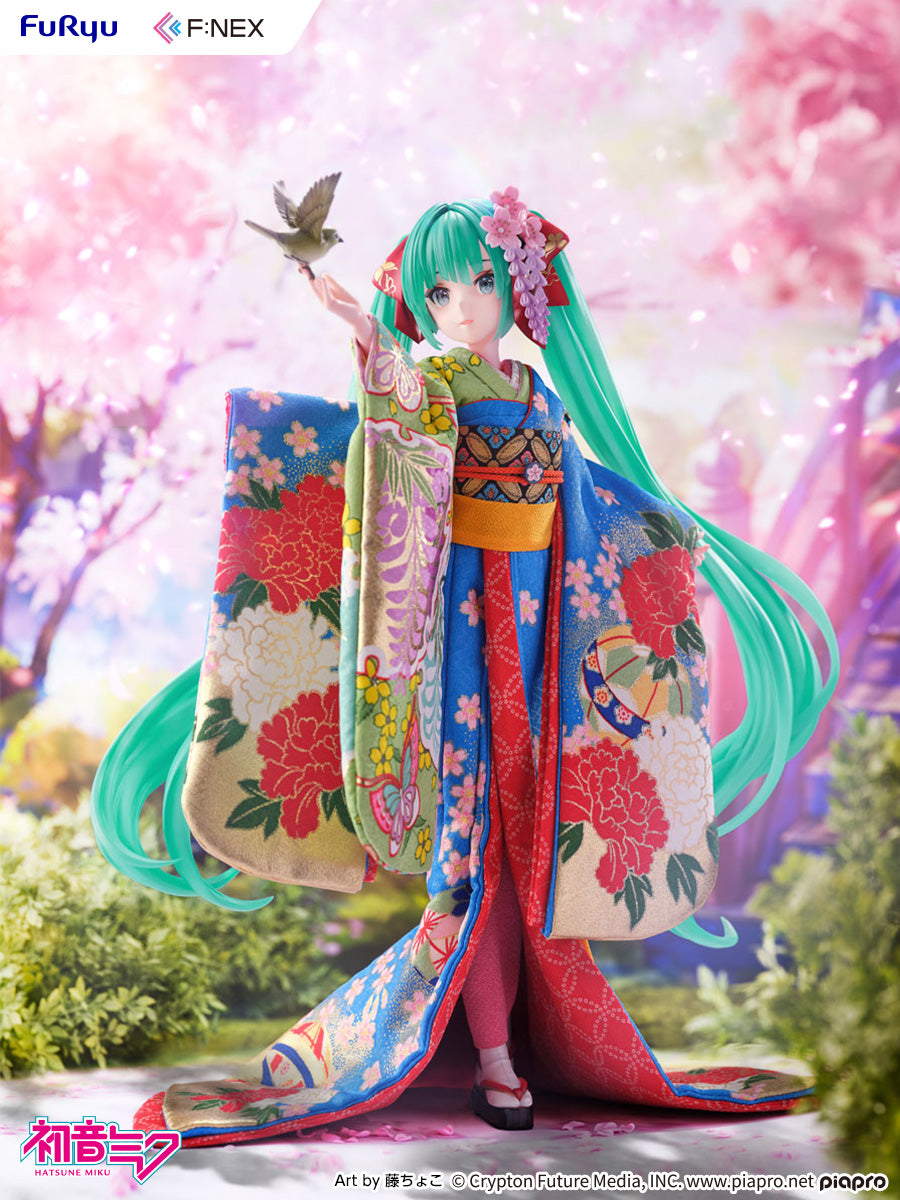 (1/4 Scale Figure) VOCALOID Yoshitoku x F:NEX Hatsune Miku: Japanese Doll