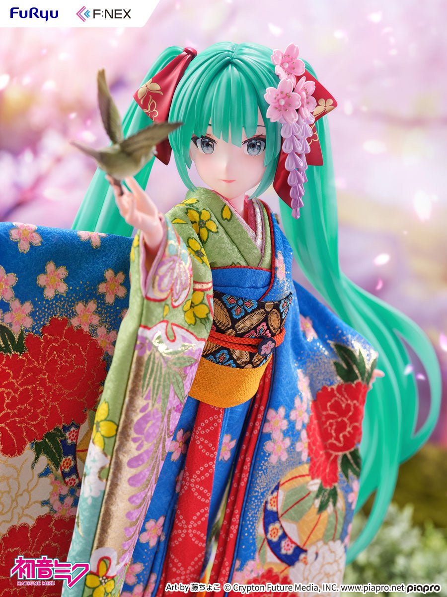 (1/4 Scale Figure) VOCALOID Yoshitoku x F:NEX Hatsune Miku: Japanese Doll