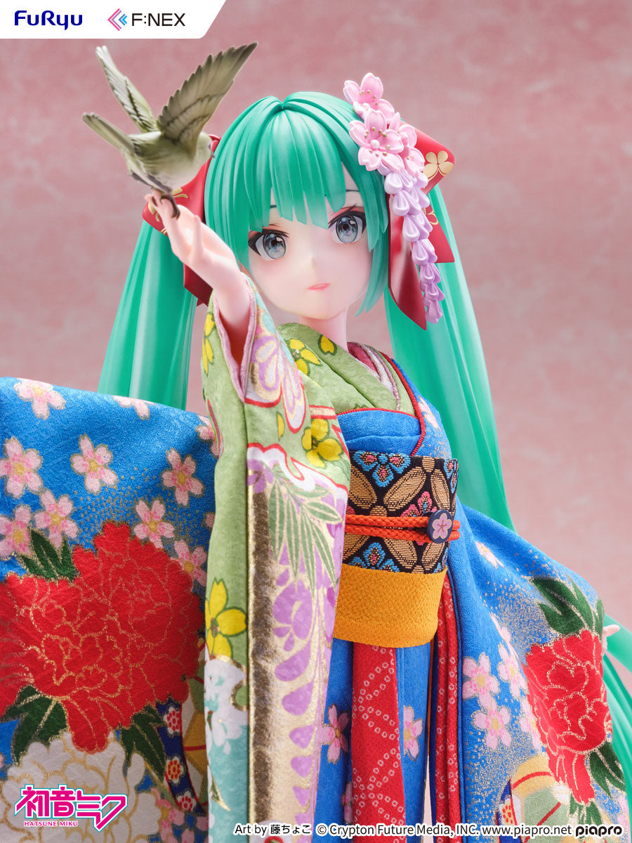 (1/4 Scale Figure) VOCALOID Yoshitoku x F:NEX Hatsune Miku: Japanese Doll