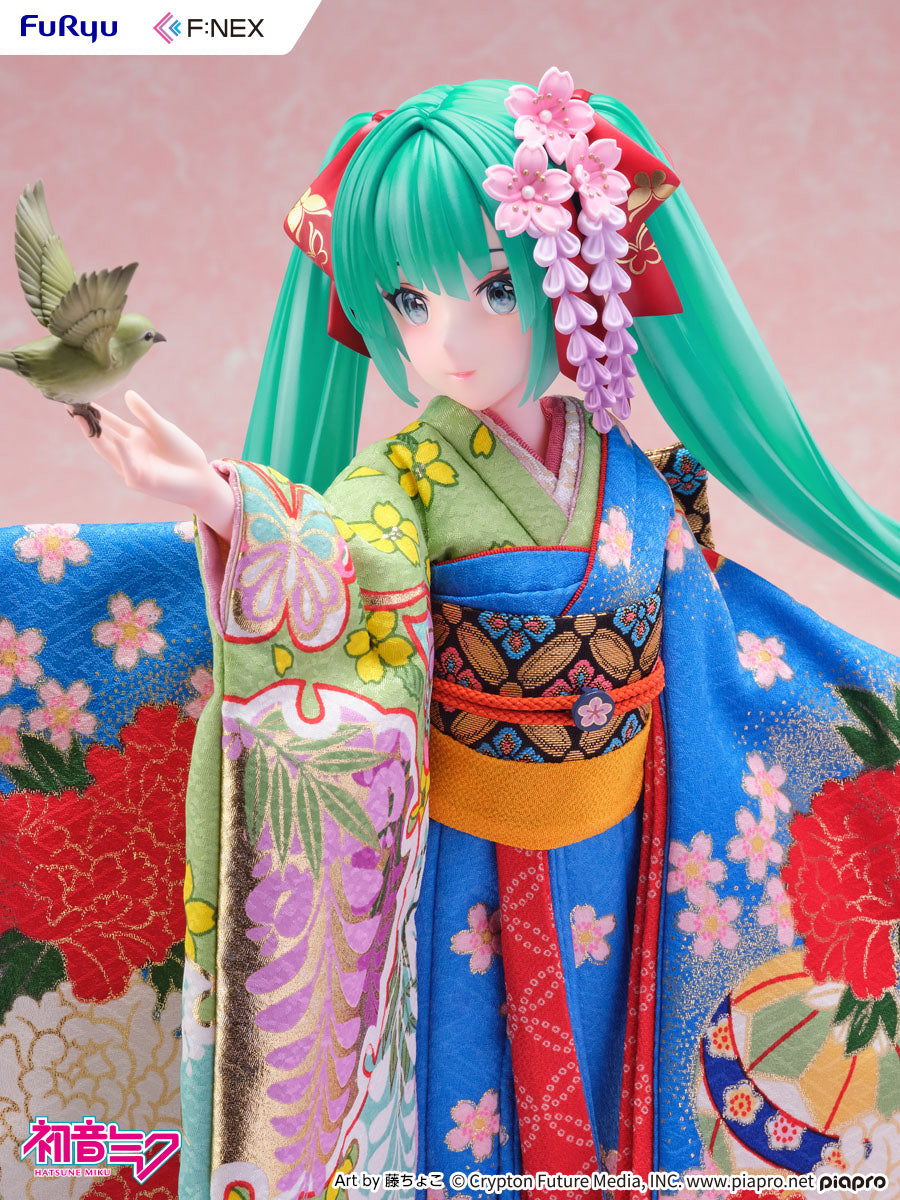 (1/4 Scale Figure) VOCALOID Yoshitoku x F:NEX Hatsune Miku: Japanese Doll