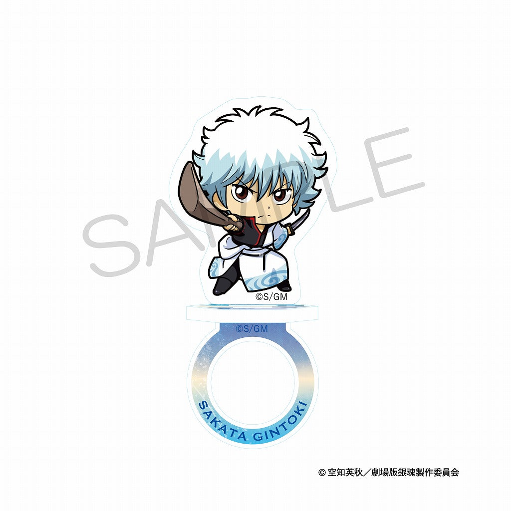 (Goods - Ring) Gintama: Yoshiwara in Flames - Niitengo Acrylic Ring Stand - Combat Ver. - Gintoki Sakata