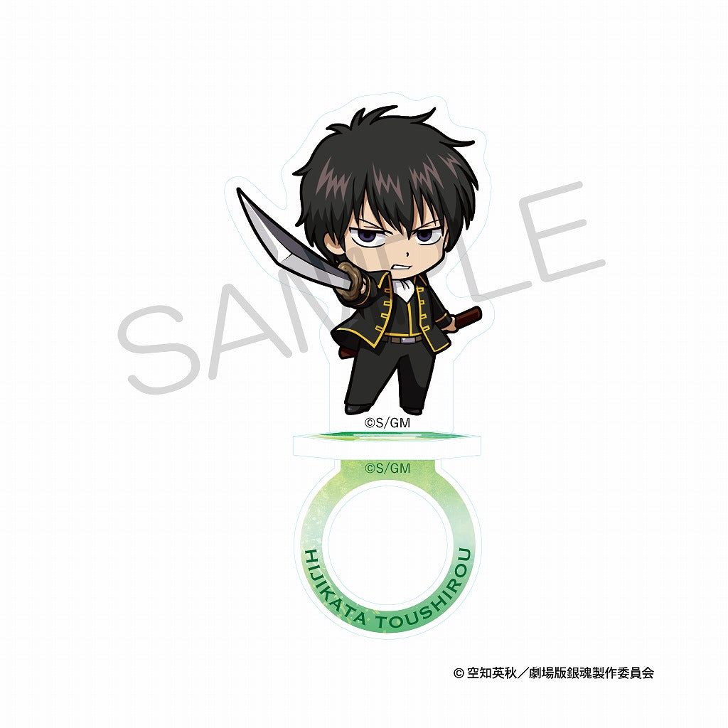 (Goods - Ring) Gintama: Yoshiwara in Flames - Niitengo Acrylic Ring Stand - Combat Ver. - Toshiro Hijikata