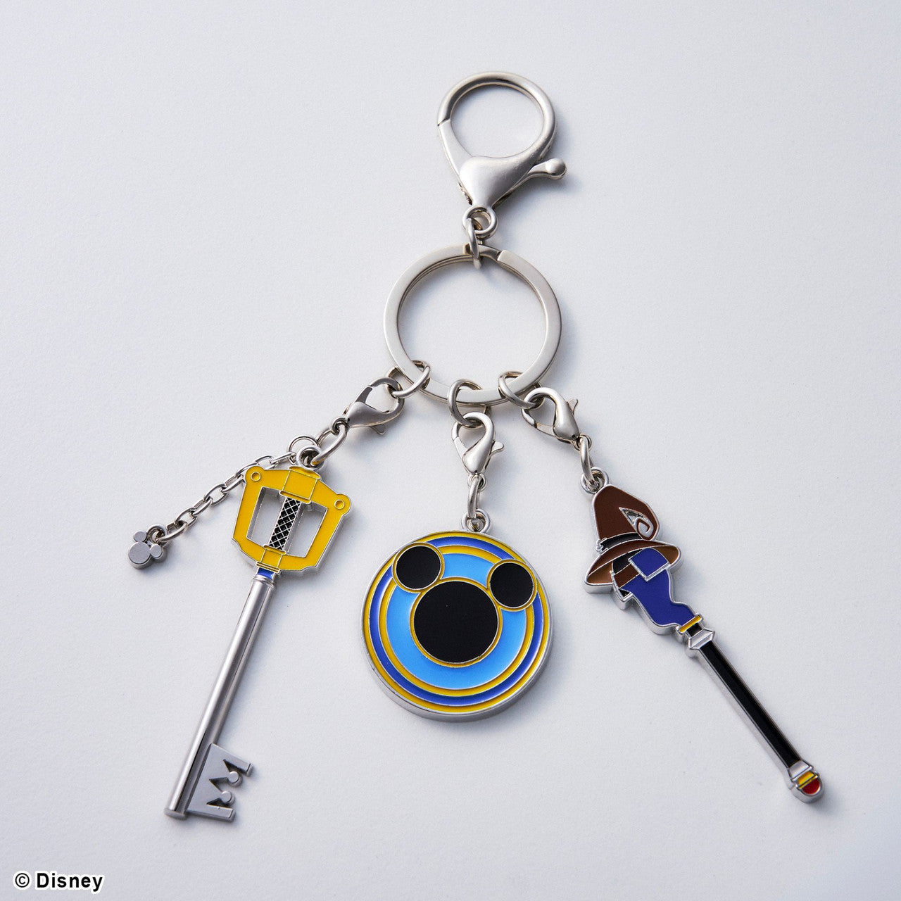 [Kingdom Hearts] Kingdom Key, Mage's Staff, Knight's Shield Metal Keychain
