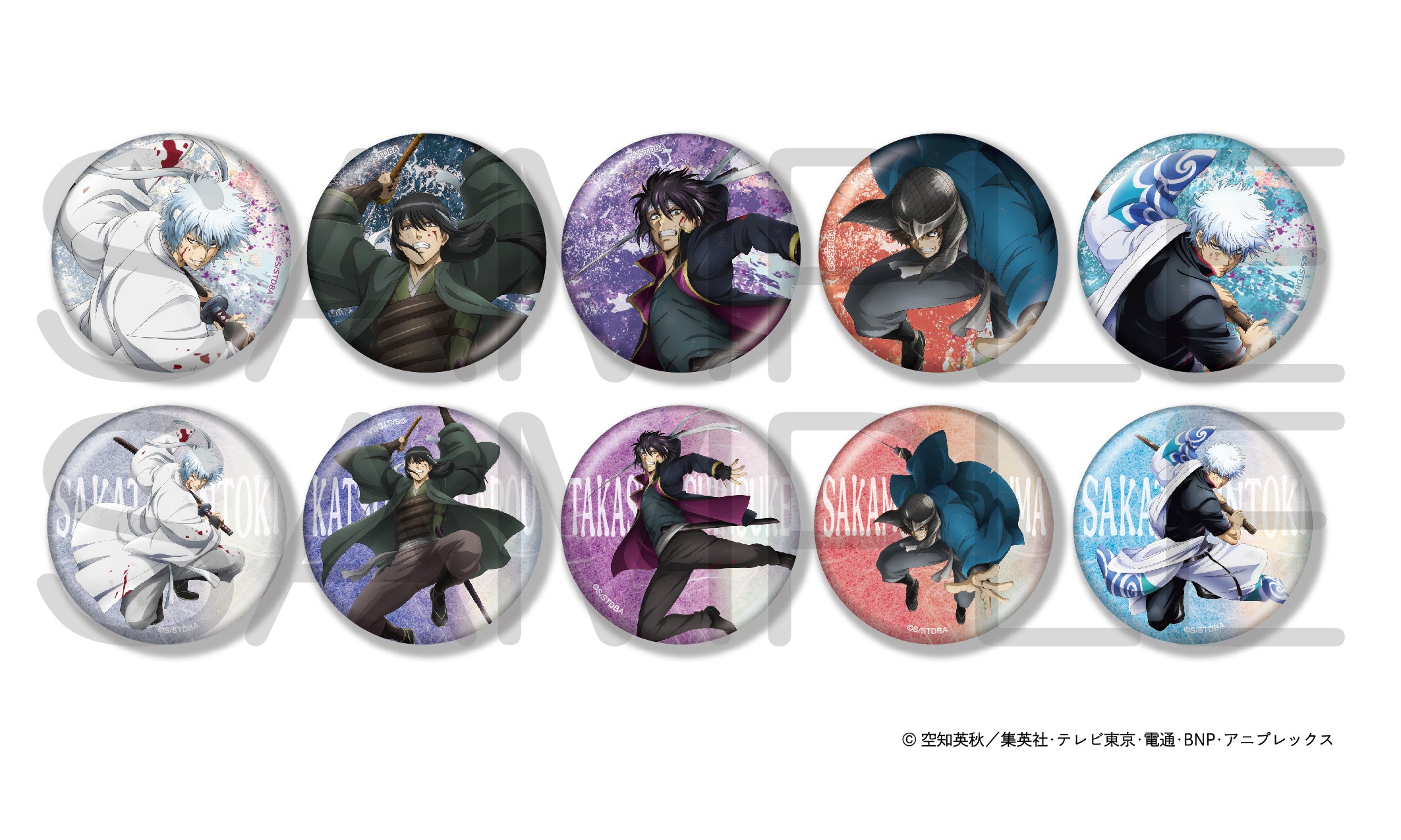 [Gintama] Jump Festa 2025 Glimmering Tin Badge Collection - Combat Ver.  (Blind Box -Single)