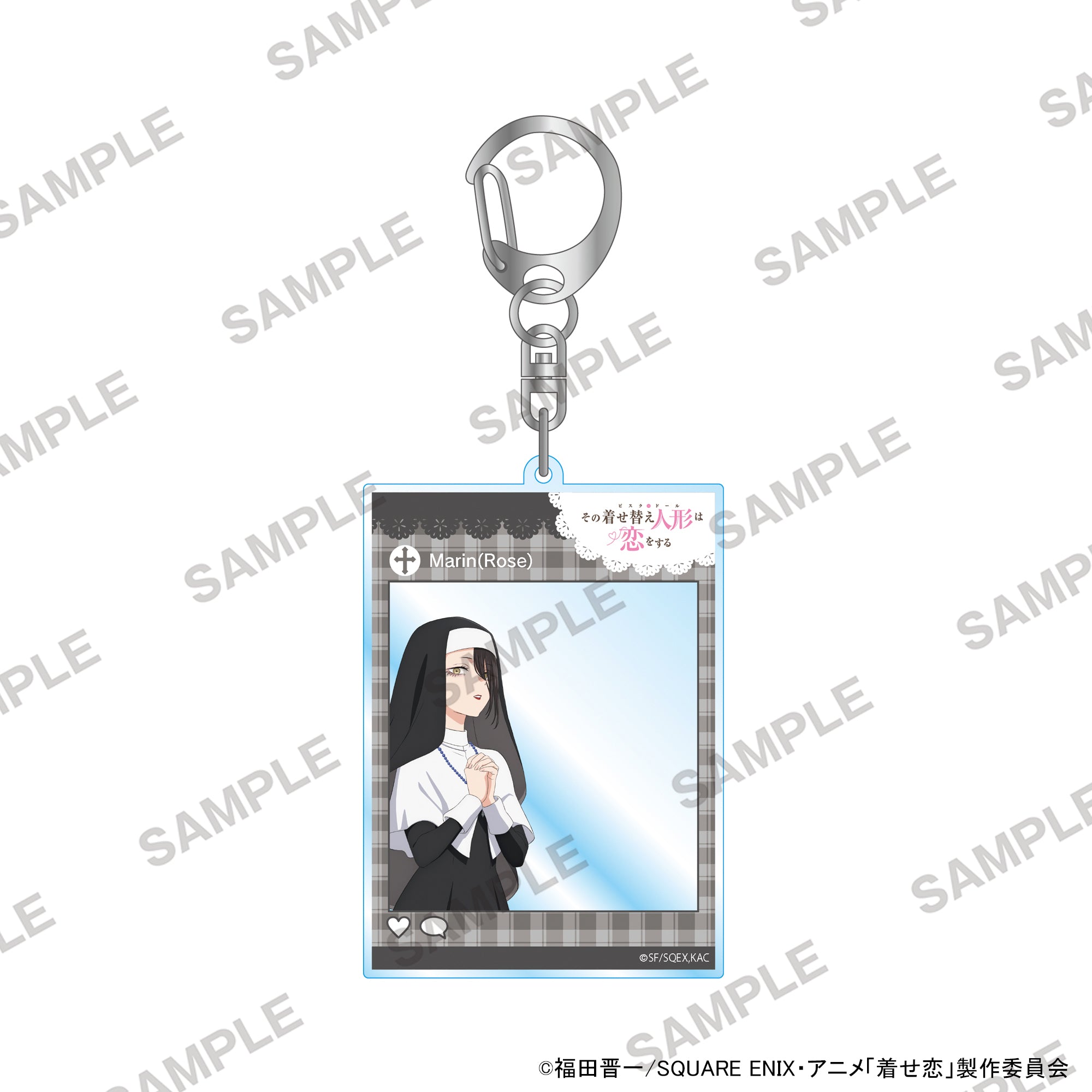 (Goods - Keychain) TV Anime My Dress-Up Darling Acrylic Keychains in Social Media Style - Marin Kitagawa (Roze)