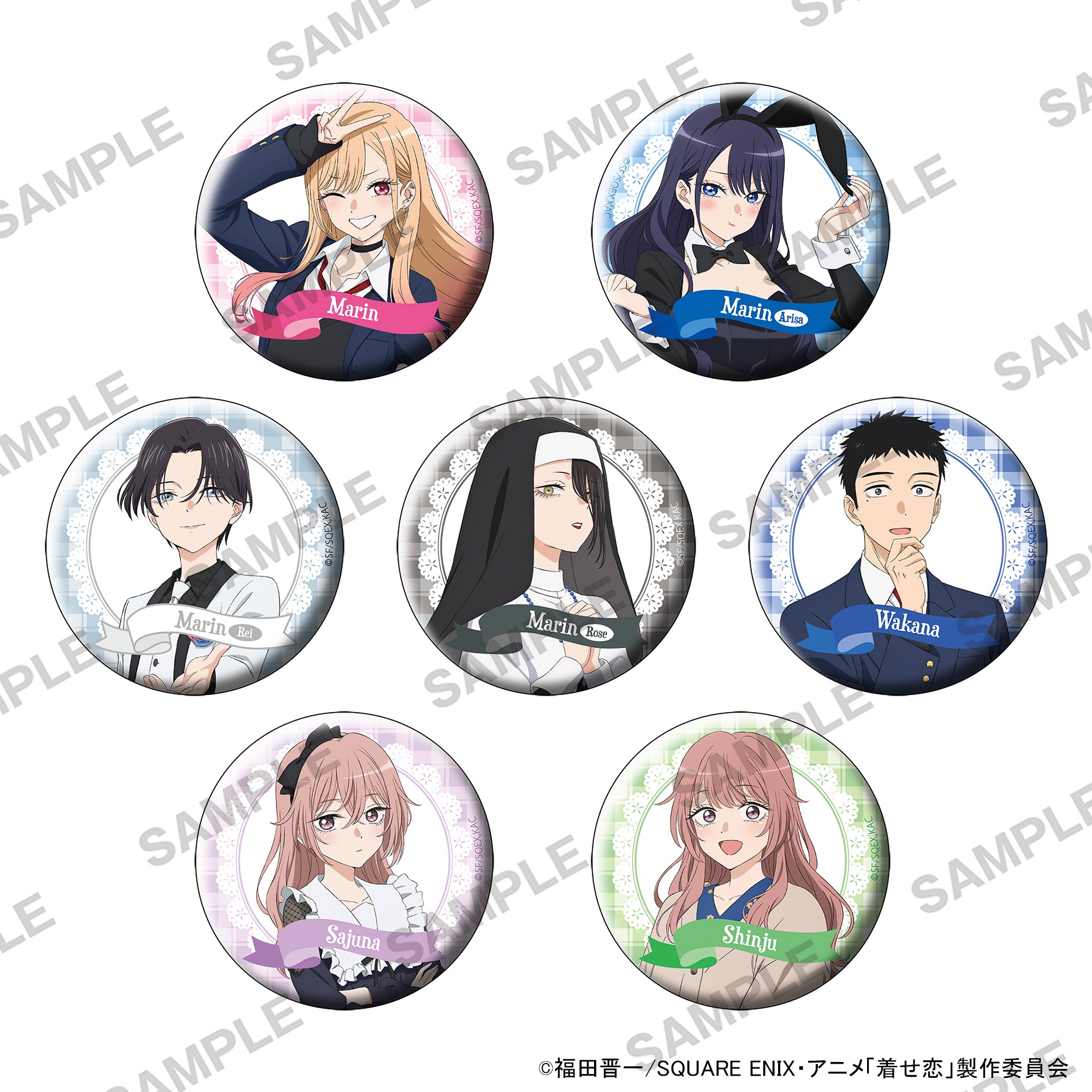 (Goods - Badge) TV Anime My Dress-Up Darling Glimmering Tin Badge Vol.1 (Blind Box - Single)
