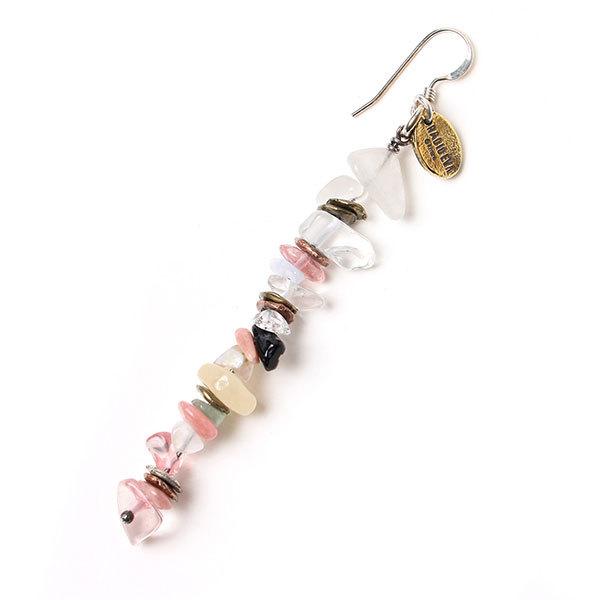 [Evangelion] RADIO EVA Pebble ＆ Metal Chip's Earring VIVIFY MARI PINK