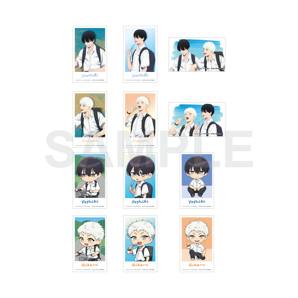 (Goods - Bromide) TV Anime The Summer Hikaru Died Mini Photo-style Illustrations Collection School Commute Series (Blind Box -Single)