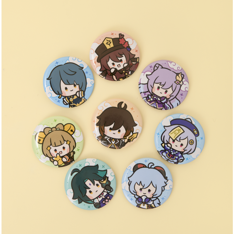 (Goods - Badge) Genshin Impact minini Can Badge Xiao