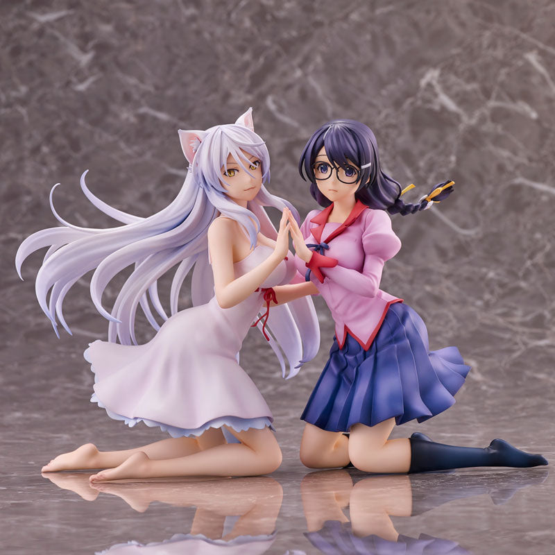 [Nekomonogatari] Tsubasa Hanekawa & the Sawarineko - Figure Set