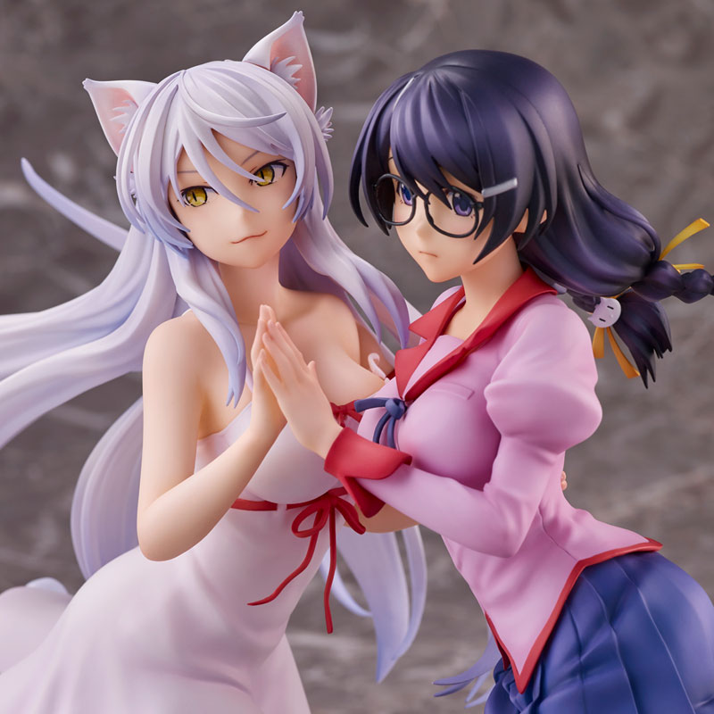 [Nekomonogatari] Tsubasa Hanekawa & the Sawarineko - Figure Set