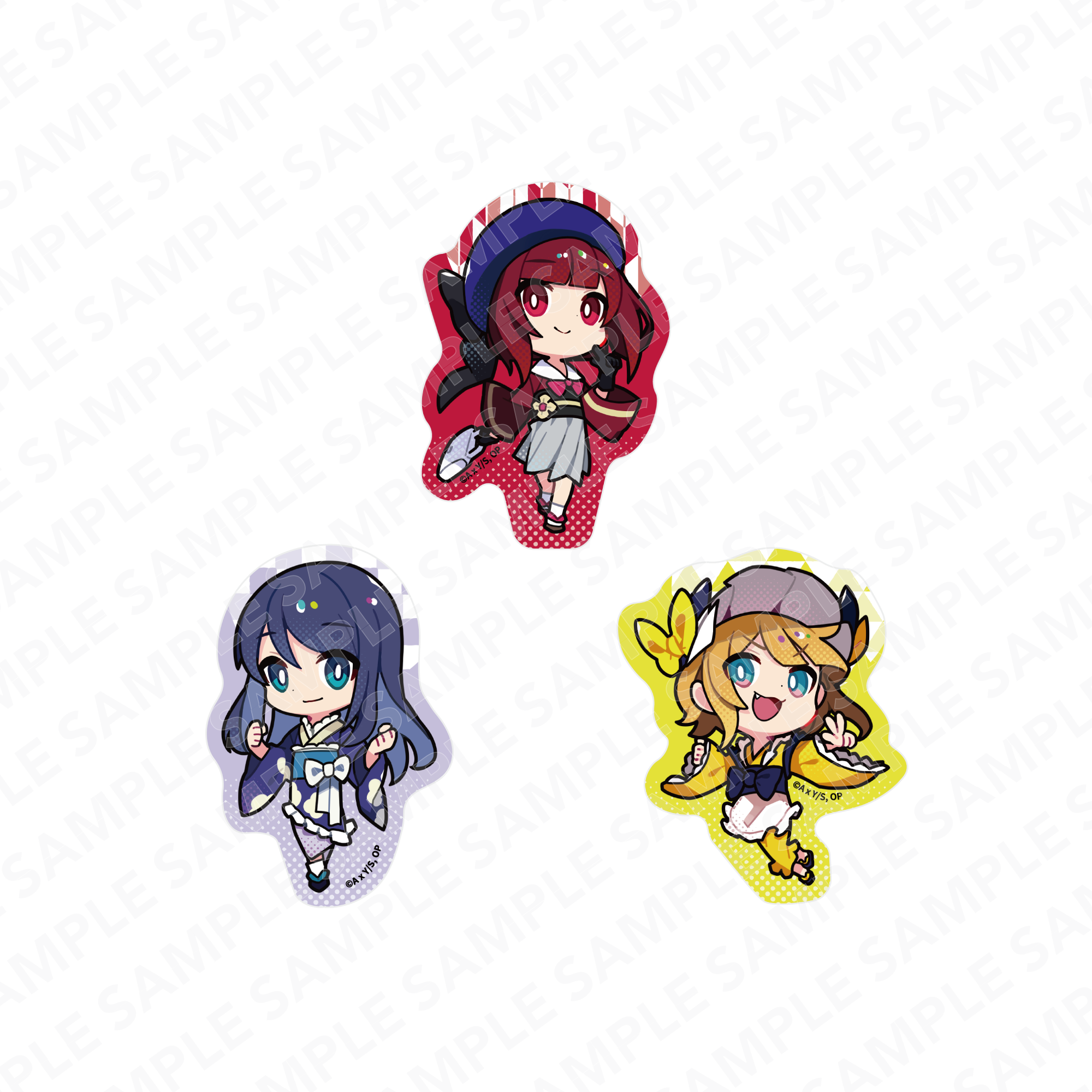 (Goods - Sticker) Oshi no Ko Sticker Set - Kana Arima & Akane Kurokawa & MEMcho Kimono Ver.