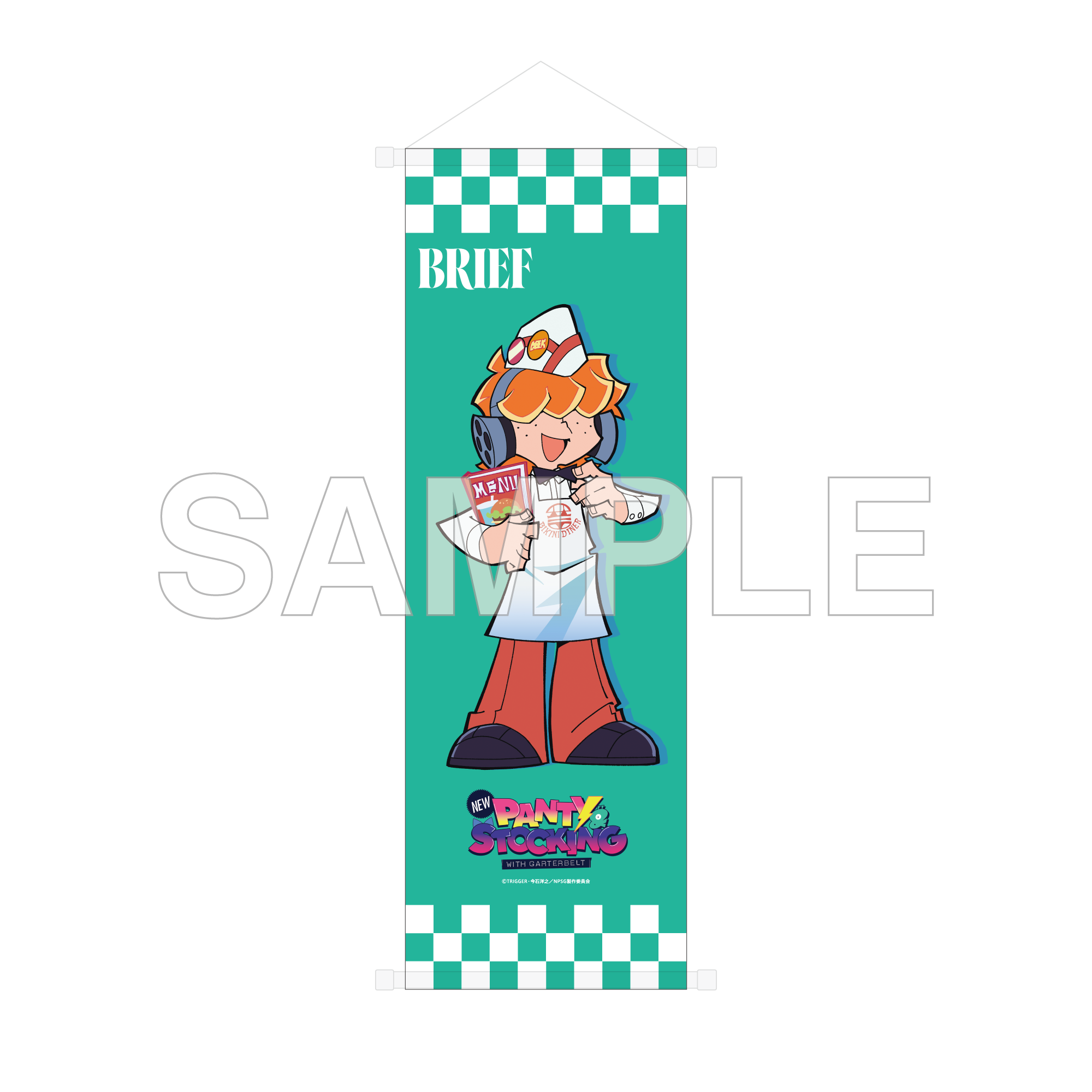 (Goods - Wall Scroll) New PANTY ＆ STOCKING with GARTERBELT B2 Half-sized Wall Scroll American Diner Ver. - Brief