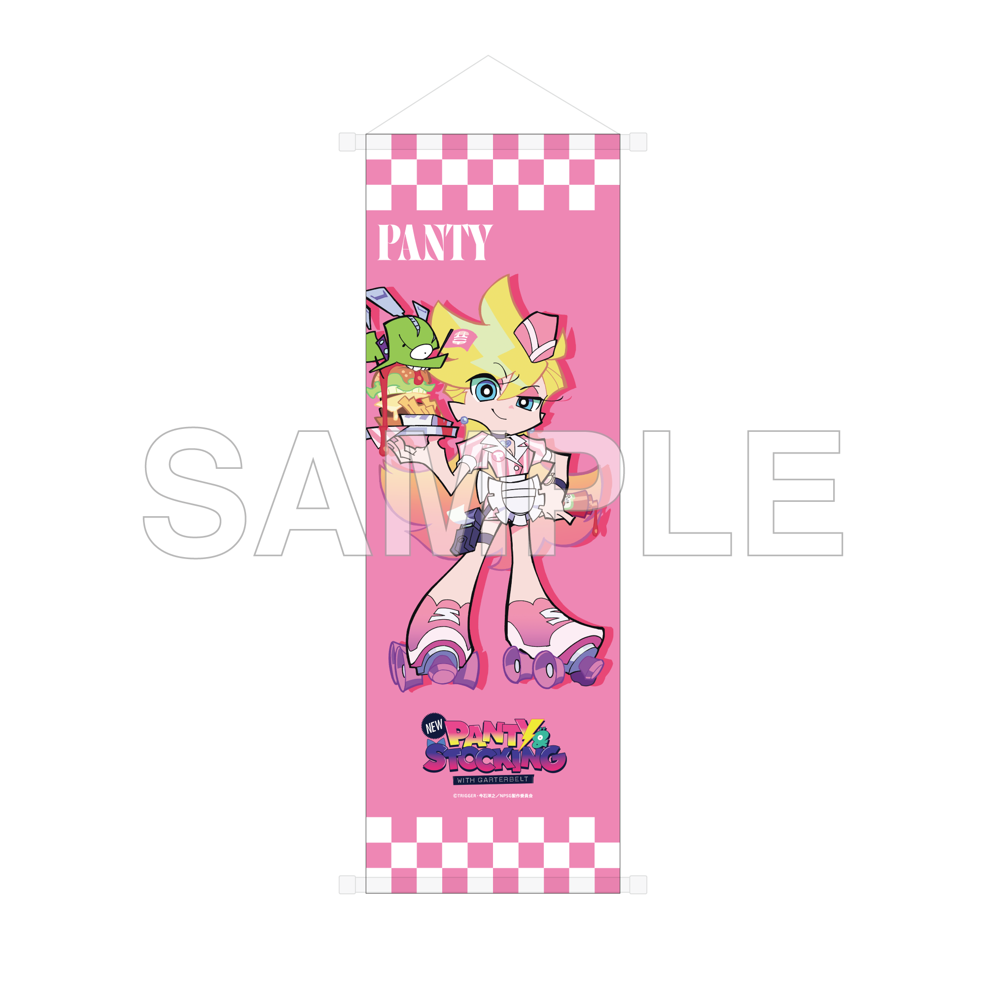(Goods - Wall Scroll) New PANTY ＆ STOCKING with GARTERBELT B2 Half-sized Wall Scroll American Diner Ver. - Panty