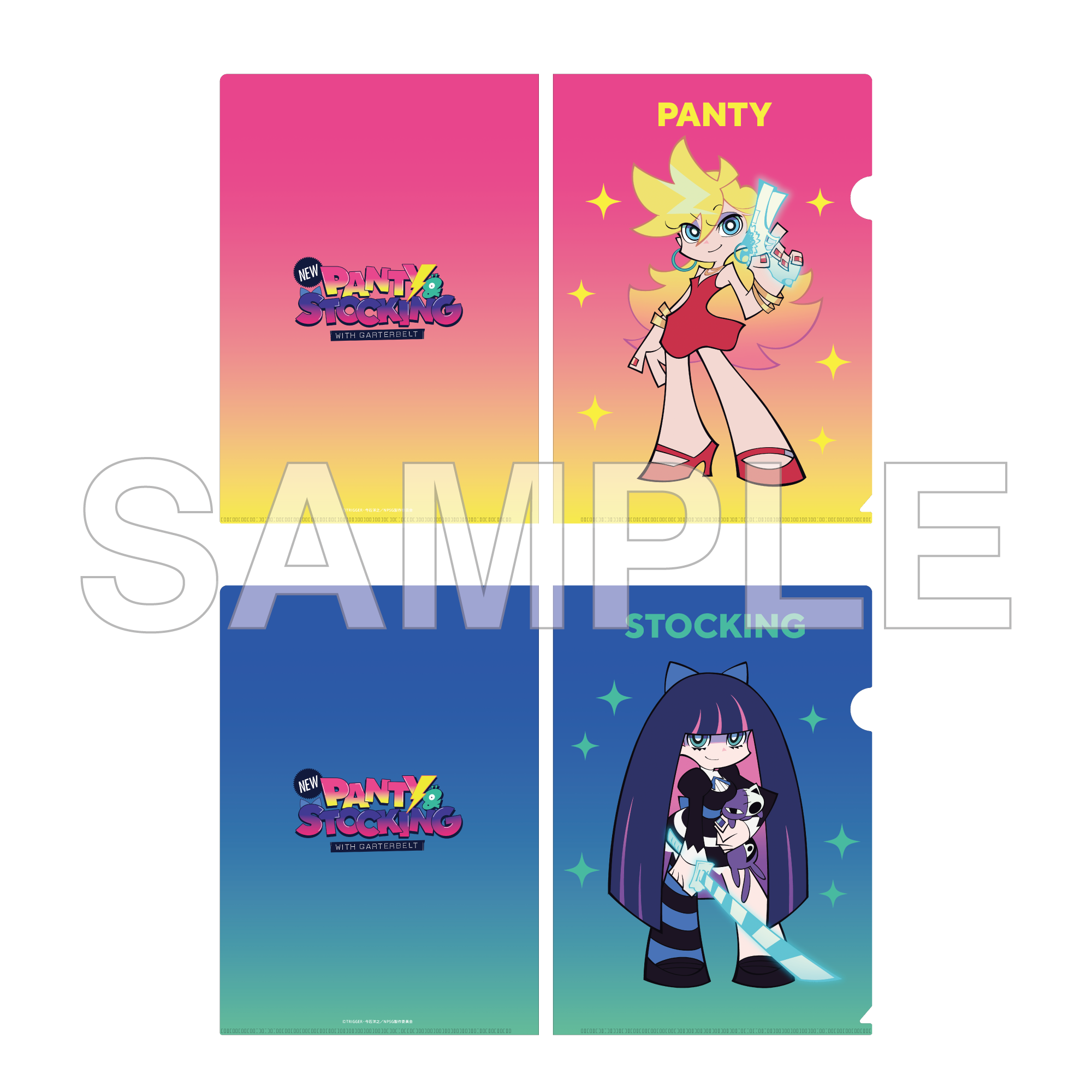 (Goods - File Folder ) New PANTY ＆ STOCKING with GARTERBELT File Folder  Set No.2 - Panty & Stocking