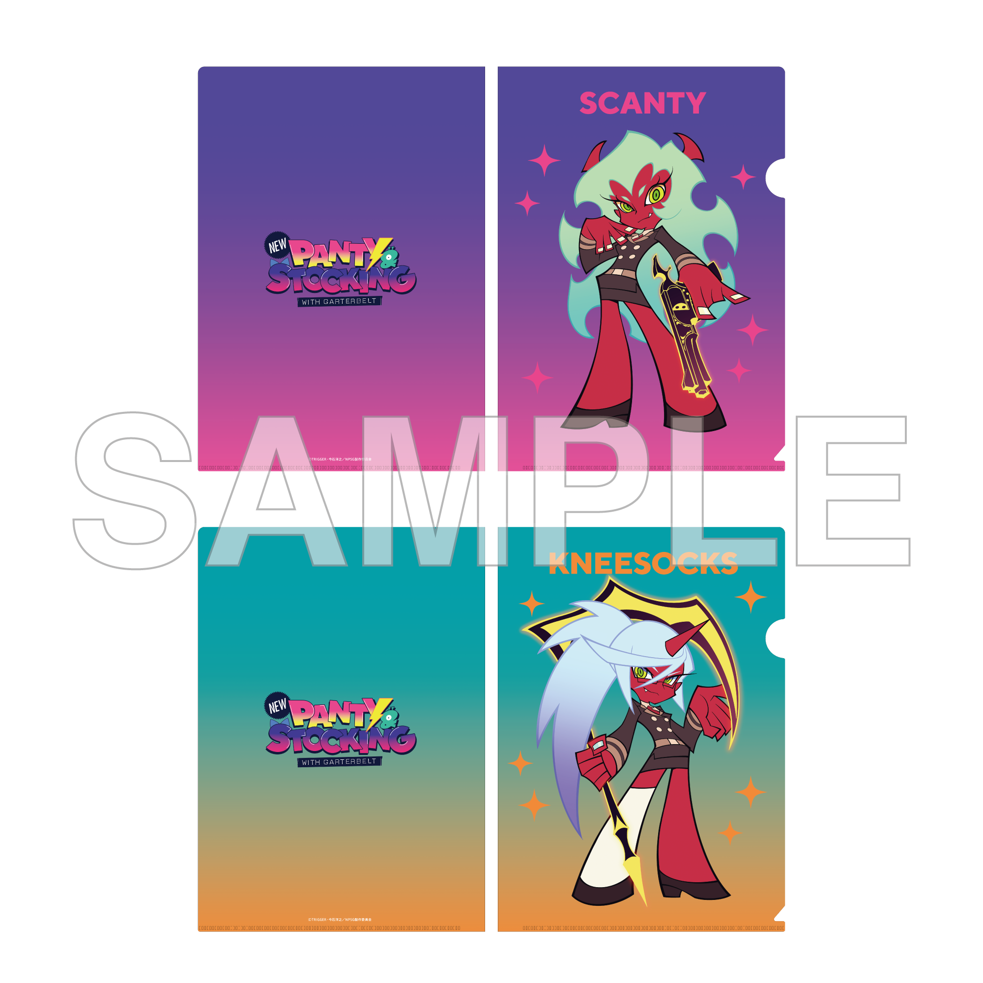 (Goods - File Folder ) New PANTY ＆ STOCKING with GARTERBELT File Folder  Set No.2 - Scanty & Kneesocks