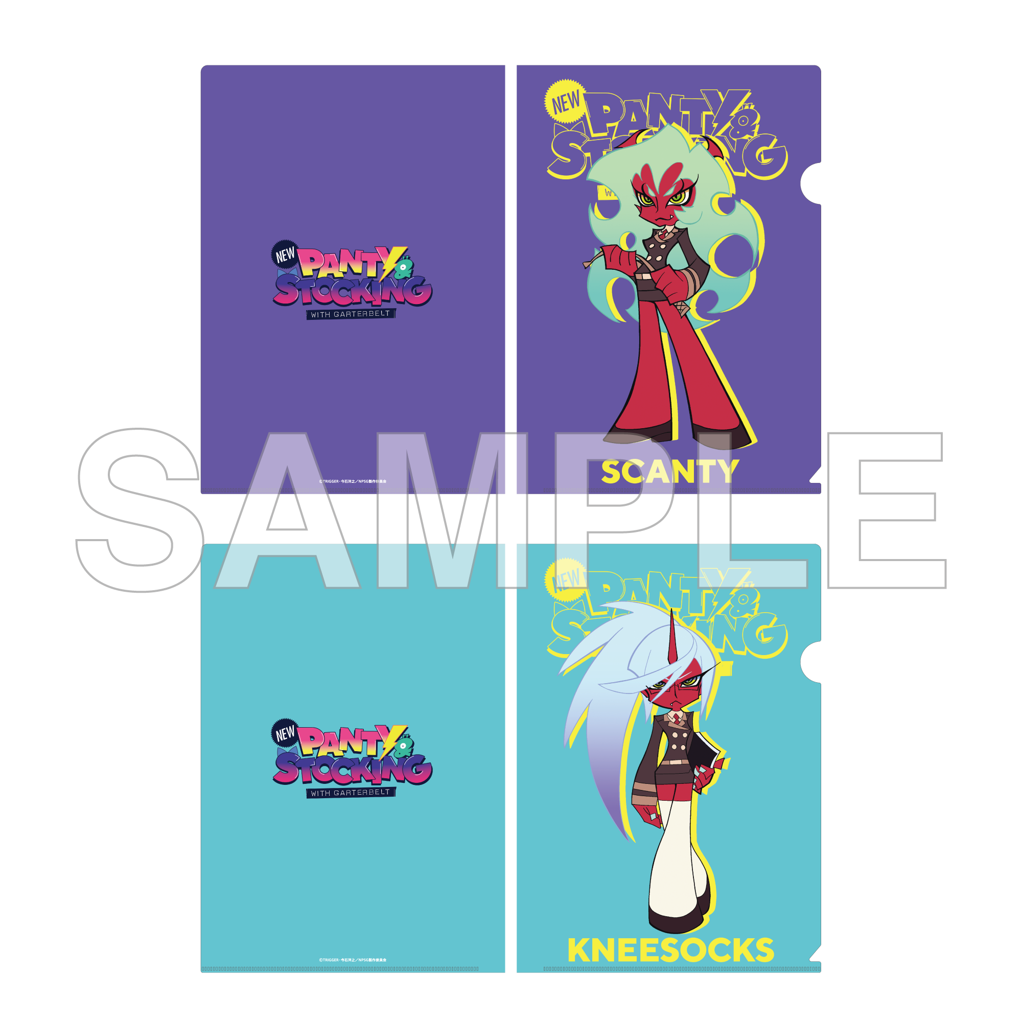(Goods - File Folder) New PANTY ＆ STOCKING with GARTERBELT File Folder Set - Scanty & Kneesocks