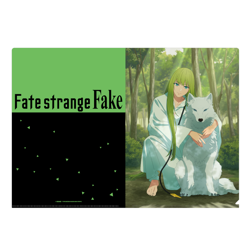(Goods - File Folder) Fate/strange Fake A4 Clear File Silver Wolf Chimera, Lancer