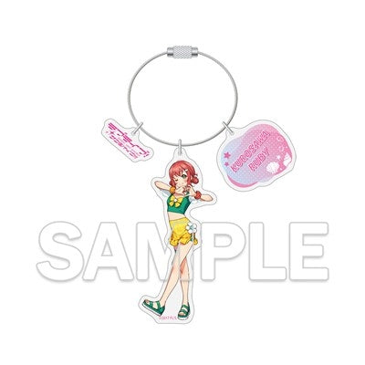 (Goods - Keychain) Love Live! Series Wire Ring Acrylic Keychain - Ruby Kurosawa