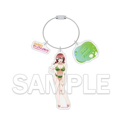 (Goods - Keychain) Love Live! Series Wire Ring Acrylic Keychain - Emma Verde