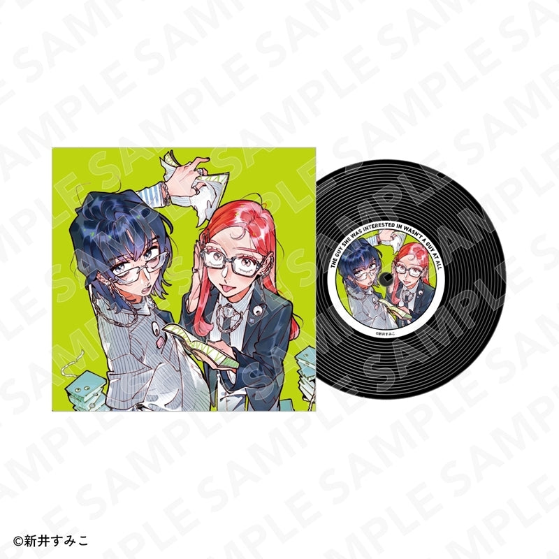 (Goods - Coaster) The Guy She Was Interested in Wasn't a Guy at All - Record-style Coaster A