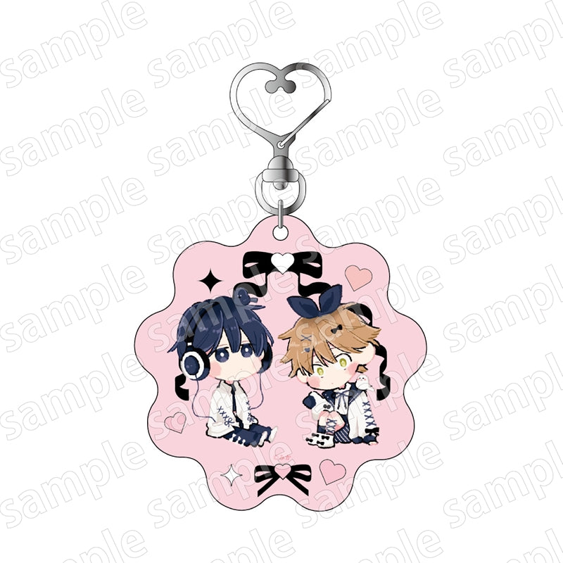 (Goods - Keychain) I Will Not Reach You. -Chibi BLACK & PINK ver. Acrylic Keychain