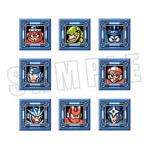 [Rockman] Square Button Badge /Rockman 3 (Blind Box -Single)