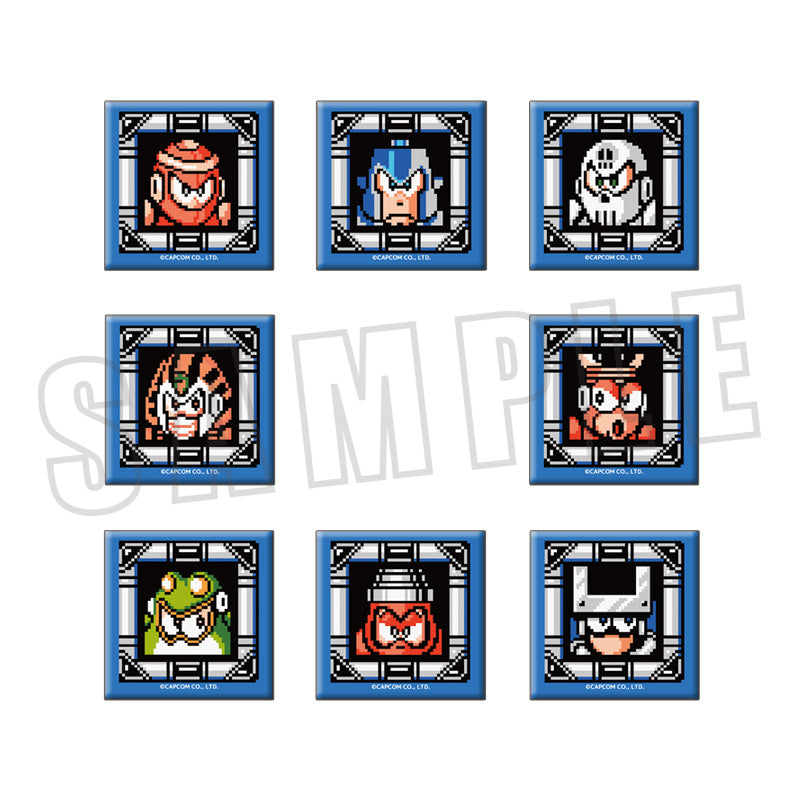[Rockman] Square Button Badge /Rockman 4 (Blind Box -Single)