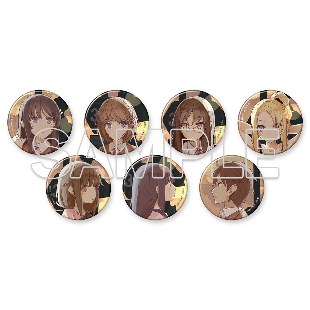 (Goods - Badge) Dengenki Bunko Rascal Does Not Dream Series High School Student Arc Group Visual Tradable Tin Badges (Blind Box - Single)