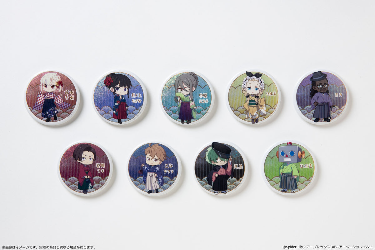 (Goods - Badge) Lycoris Recoil TV Anime Series Niitengo Glimmering Tin Badge Japanese-Modern Style Ver. Pack (Blind Box -Single)