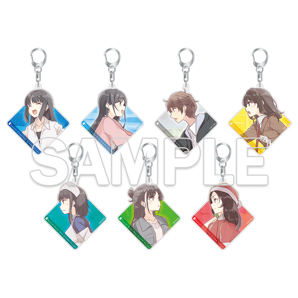 (Goods - Keychain) Dengenki Bunko Rascal Does Not Dream Series University Student Arc Group Visual Tradable Acrylic Keychains (Blind Box - Single)