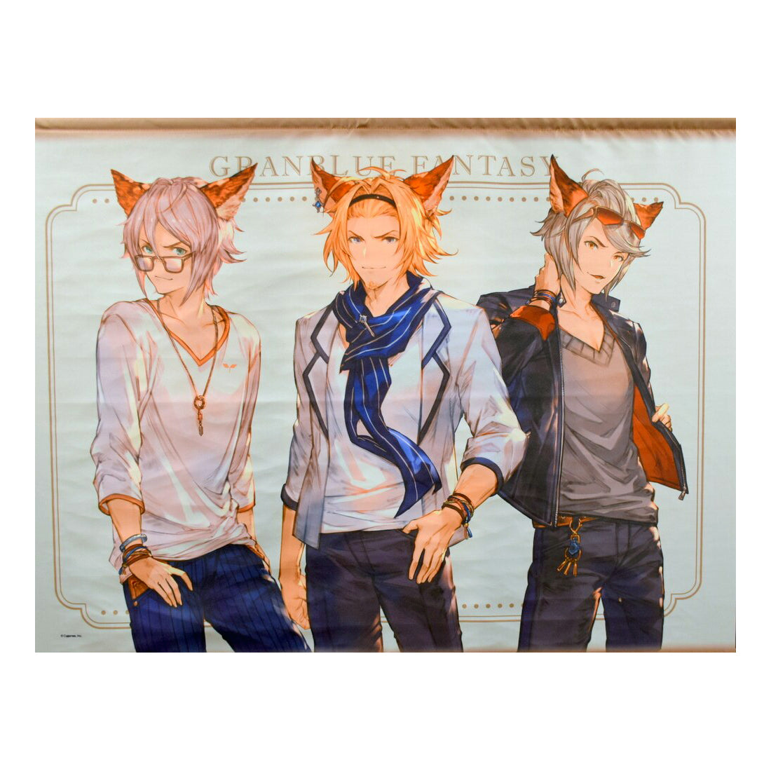 (Goods - Tapestry) [Granblue Fantasy] Wall Scroll Lowain/Elsam/Tomoi (Casual Version)