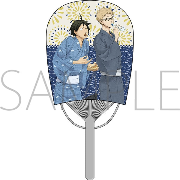 [Haikyu!!] Mini Oval Uchiwa Fan / Tsukishima & Yamaguchi