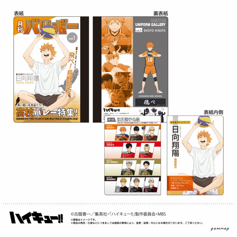[Haikyu!!] Magazine Style Mini Notebook / A. Hinata