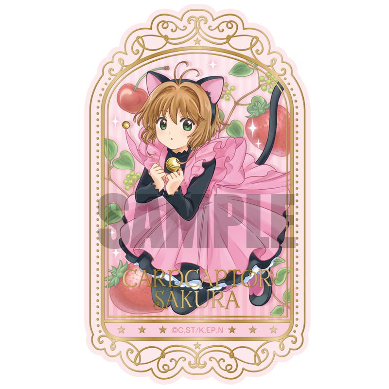 [Cardcaptor Sakura] Cardcaptor Sakura Cafe Foil Embossed Sticker Sakura B