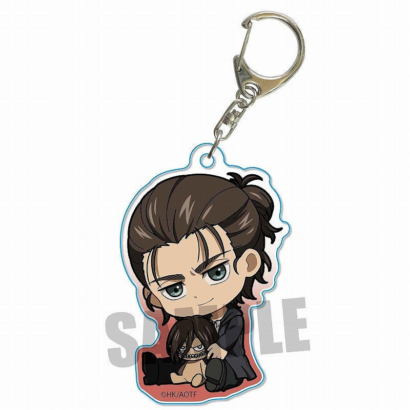 [Attack on Titan] Gyugyutto Acrylic Key Chain / Eren Yeager – Character Goods
