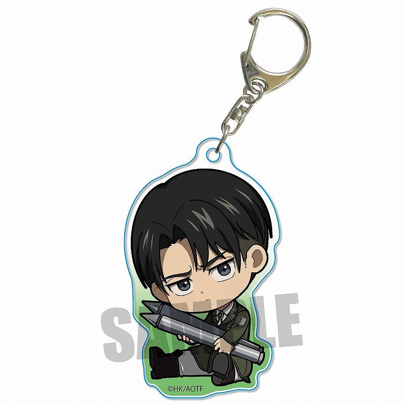 [Attack on Titan] Gyugyutto Acrylic Key Chain / Levi – Character Goods