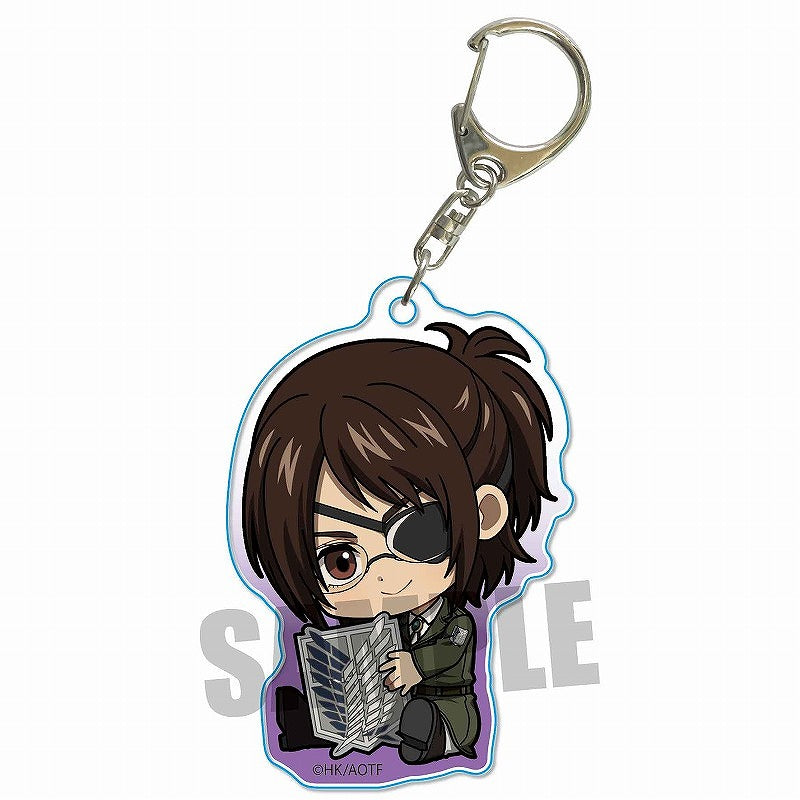 [Attack on Titan] Gyugyutto Acrylic Key Chain / Hange Zoë – Character Goods