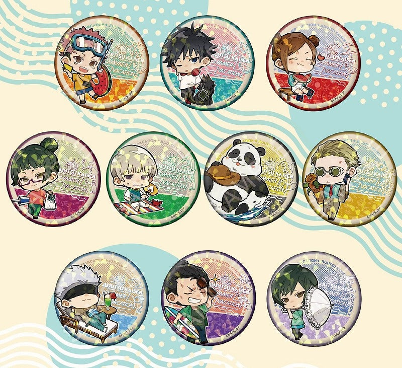[Jujutsu Kaisen] Trading Holographic Button Badge Summer Holiday ver. – Blind Box