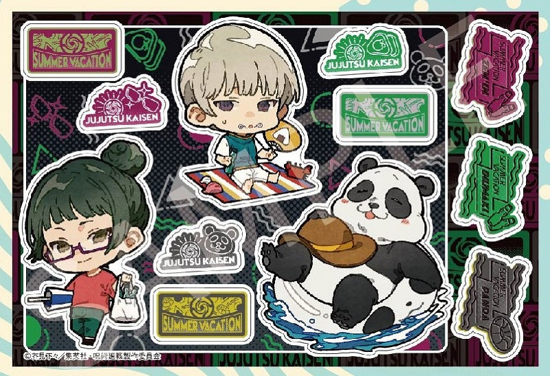 [Jujutsu Kaisen] Sticker Maki Zenin & Toge Inumaki & Panda Summer Holiday ver. – Character Goods