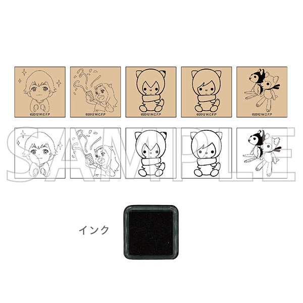 [Wolf Children] Stamp Set – Character Goods