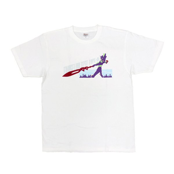 [Evangelion] EVA STORE Original Unit-00 (Spear of Longinus) White T-Shirt XL Size