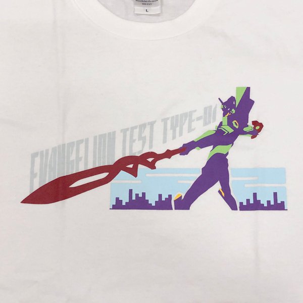 [Evangelion] EVA STORE Original Unit-00 (Spear of Longinus) White T-Shirt XL Size