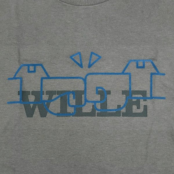 [Evangelion] EVA STORE Original WILLE Crew Charcoal Gray T-Shirt L Size