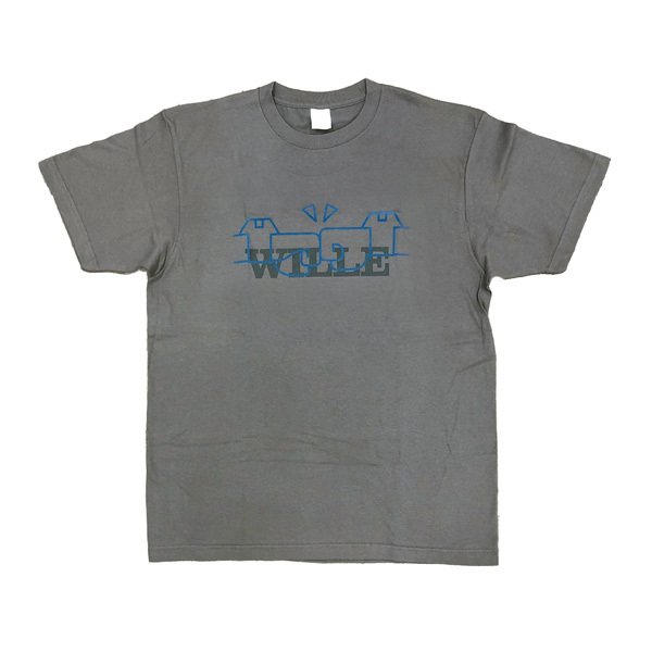 [Evangelion] EVA STORE Original WILLE Crew Charcoal Gray T-Shirt XL Size